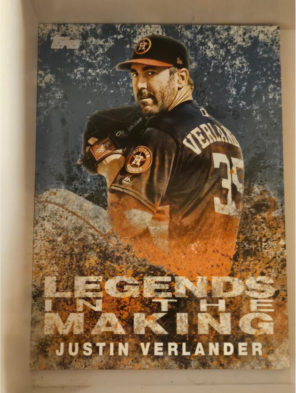 2018 Topps Legends in the Making Blue #LITM-24 Justin Verlander Houston Astros